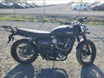  Salvage Triumph Motorcycle Street