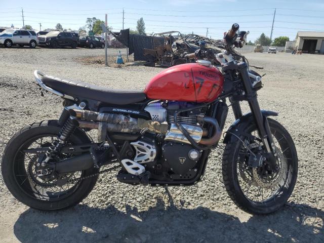  Salvage Triumph Motorcycle Scrambler