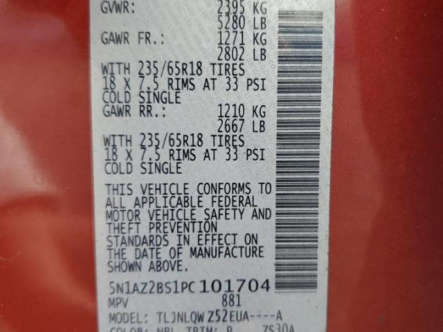 Nissan Murano Sv Image 13