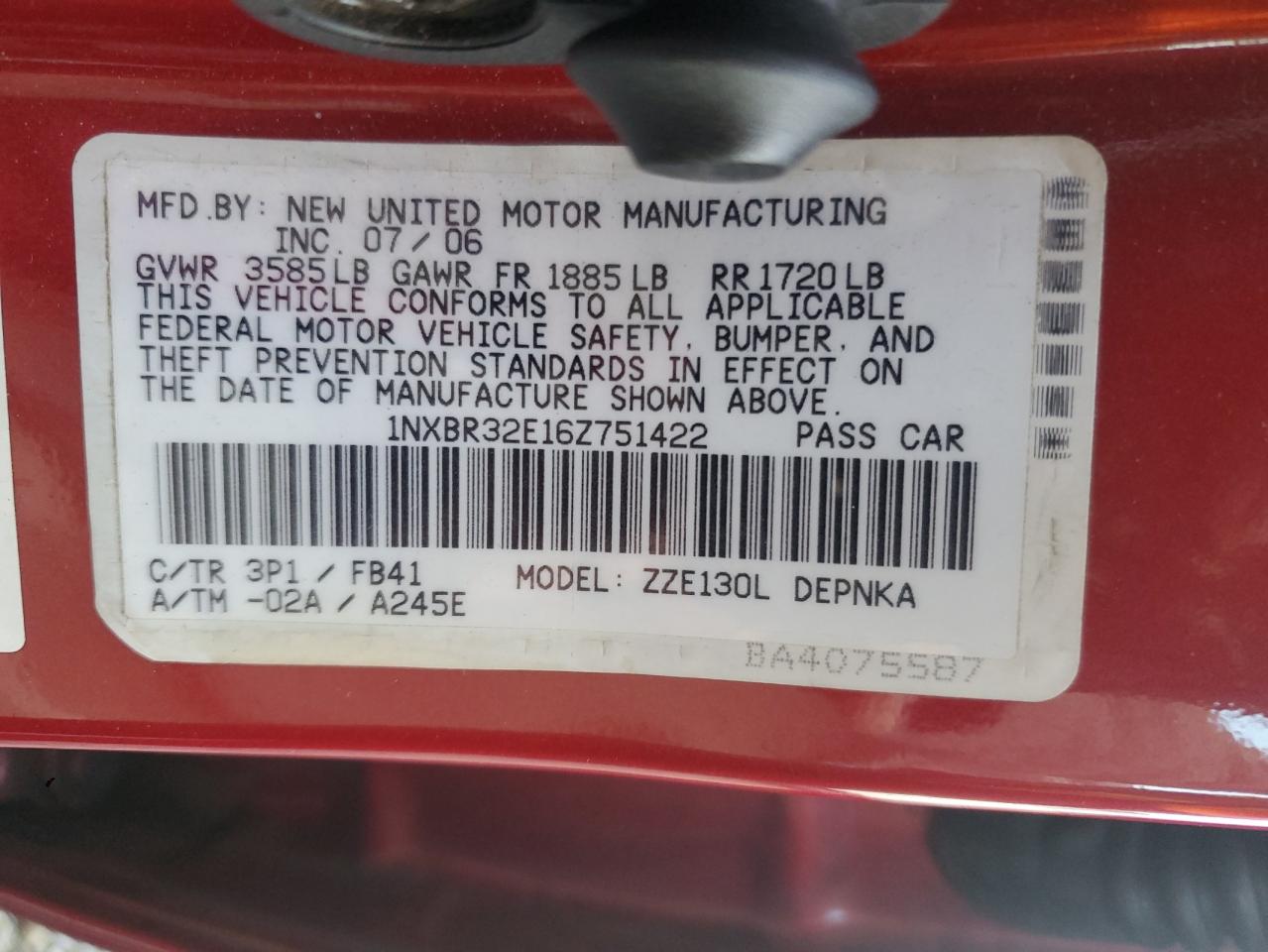 Toyota Corolla Ce Image 10