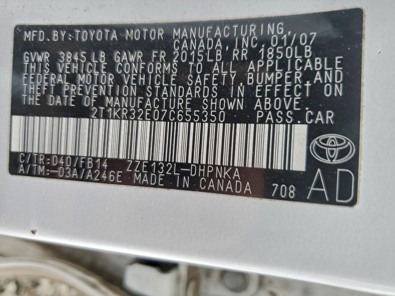 Toyota Corolla Xr Image 7