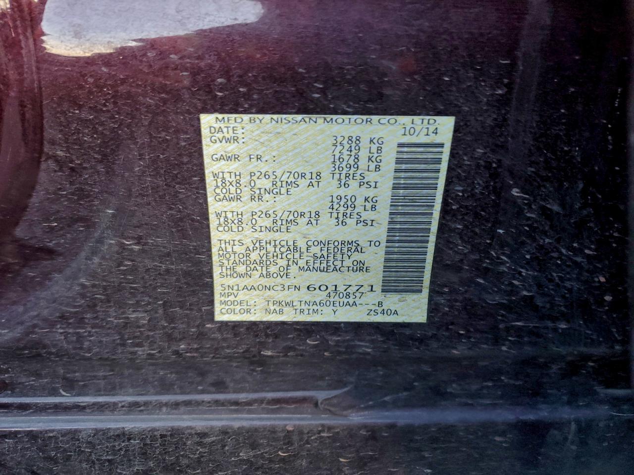 Nissan Armada Sv Image 8