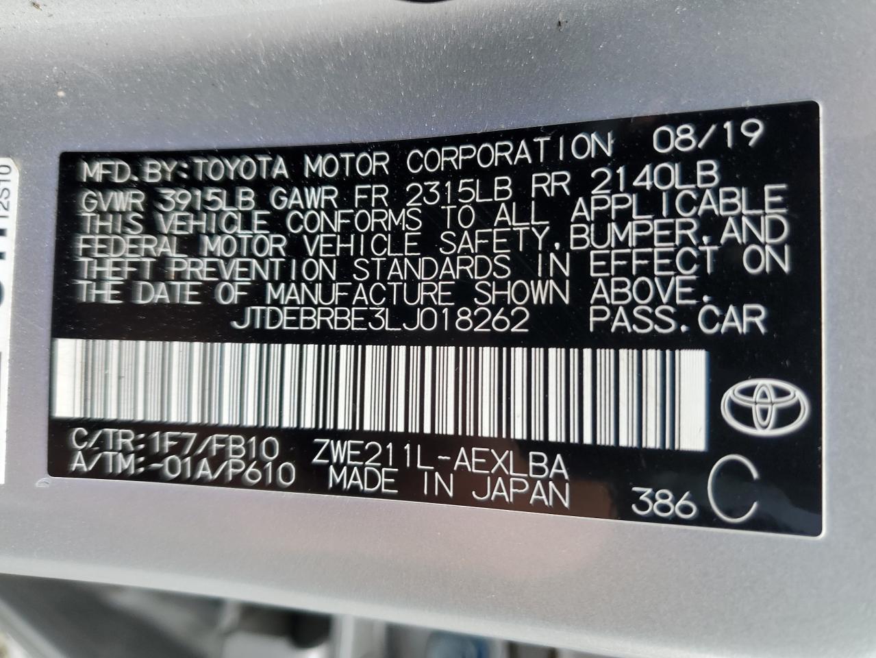 Toyota Corolla Le Image 10