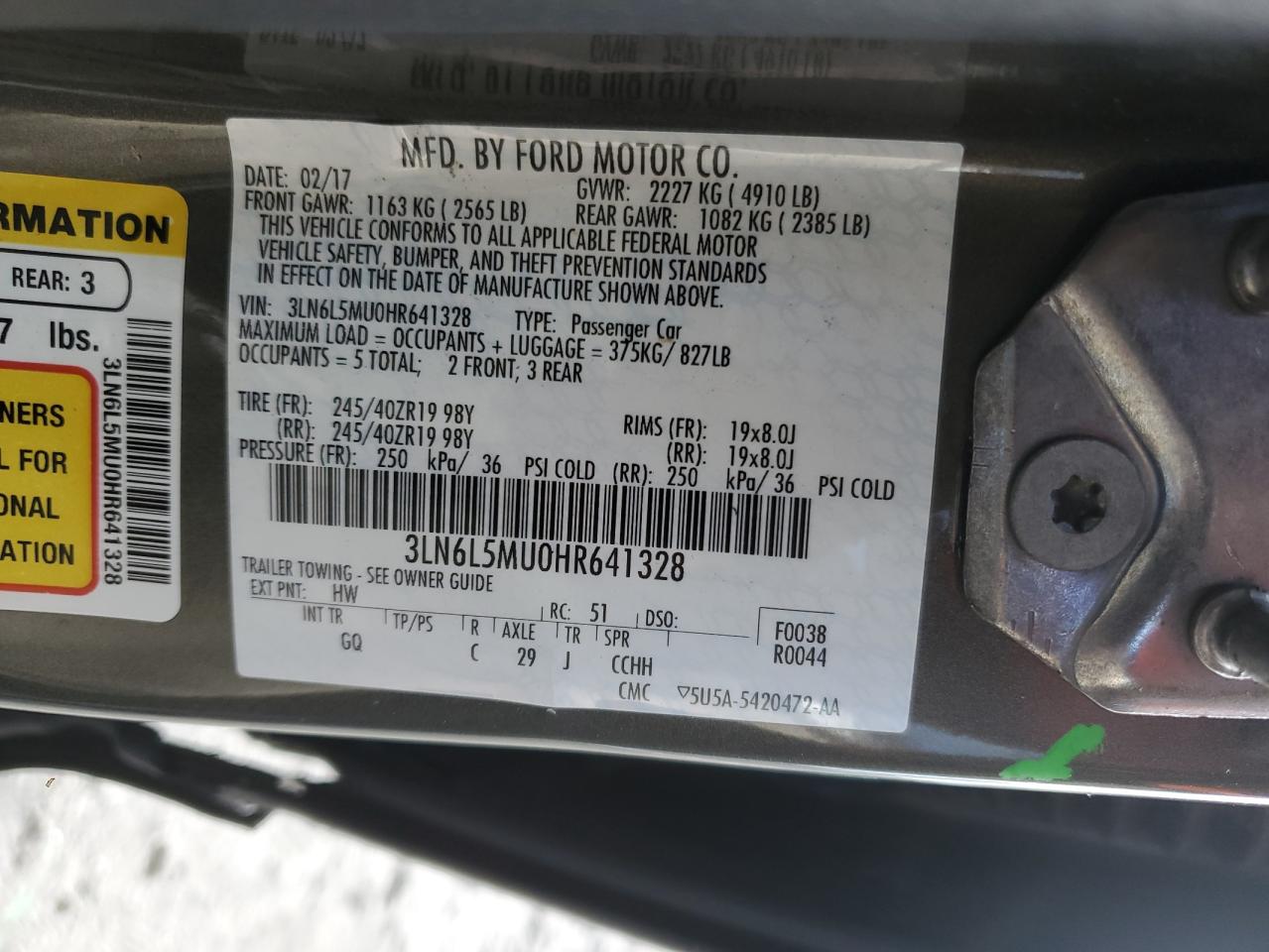 Lincoln MKZ Hybrid Reserve Image 10