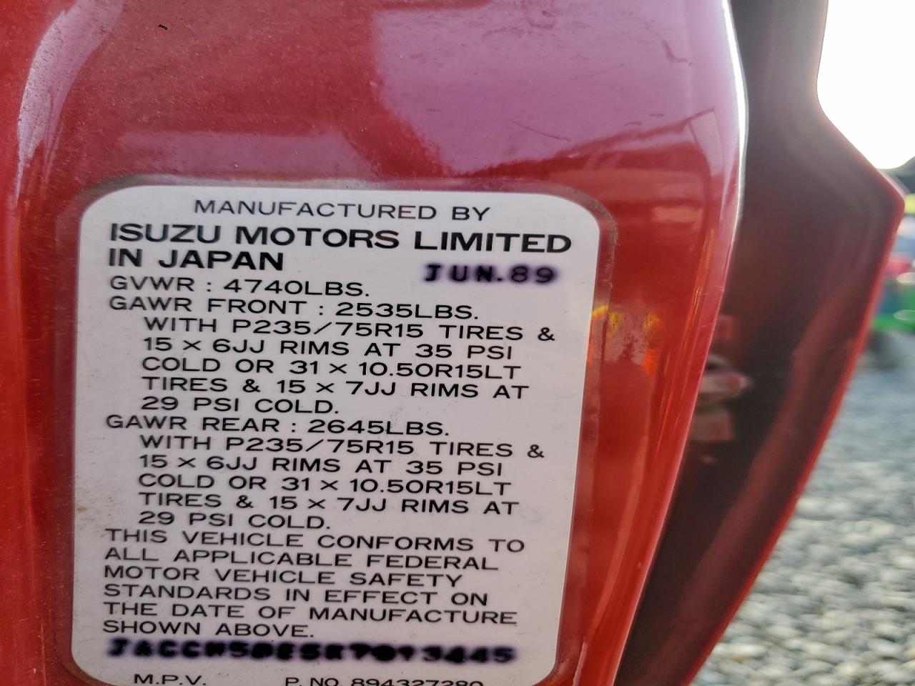 Isuzu Trooper Ii Image 13