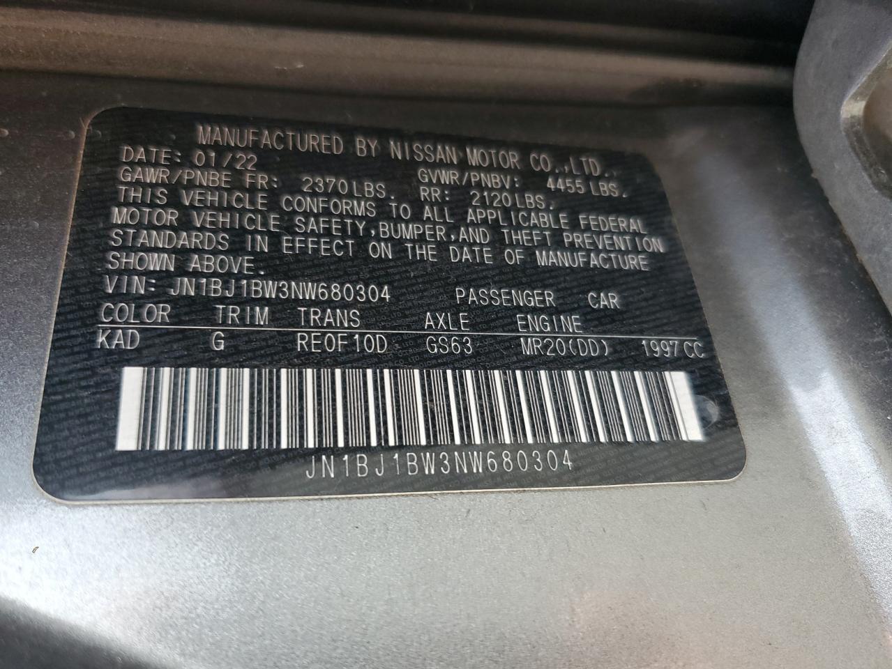 Nissan Rogue Sv Image 6