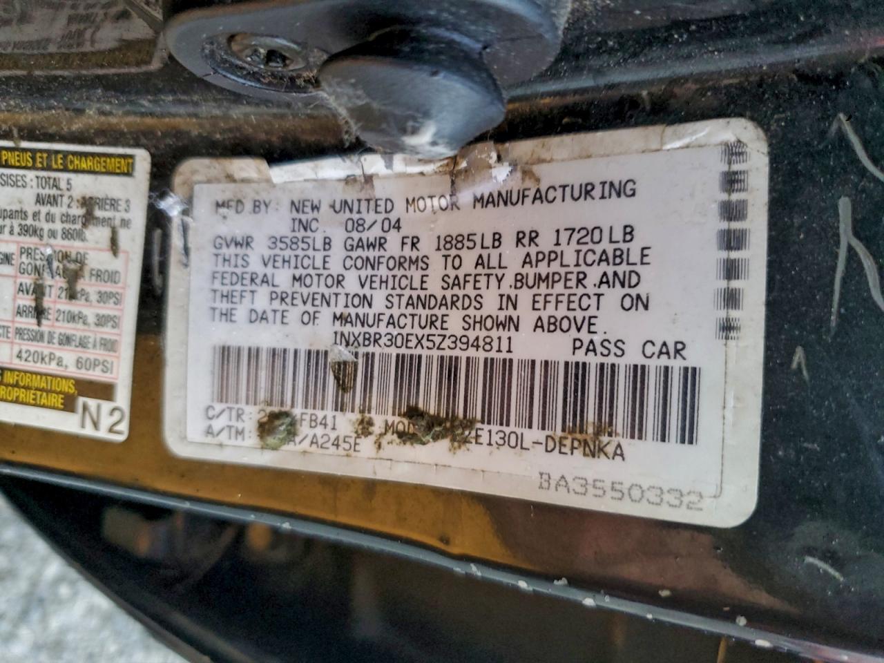 Toyota Corolla Ce Image 12