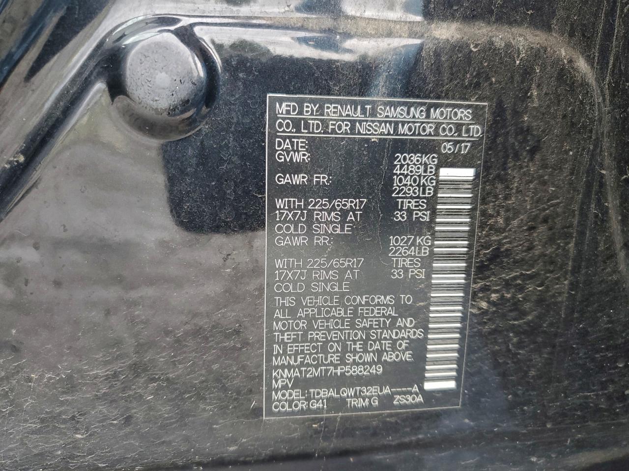 Nissan Rogue S Image 7